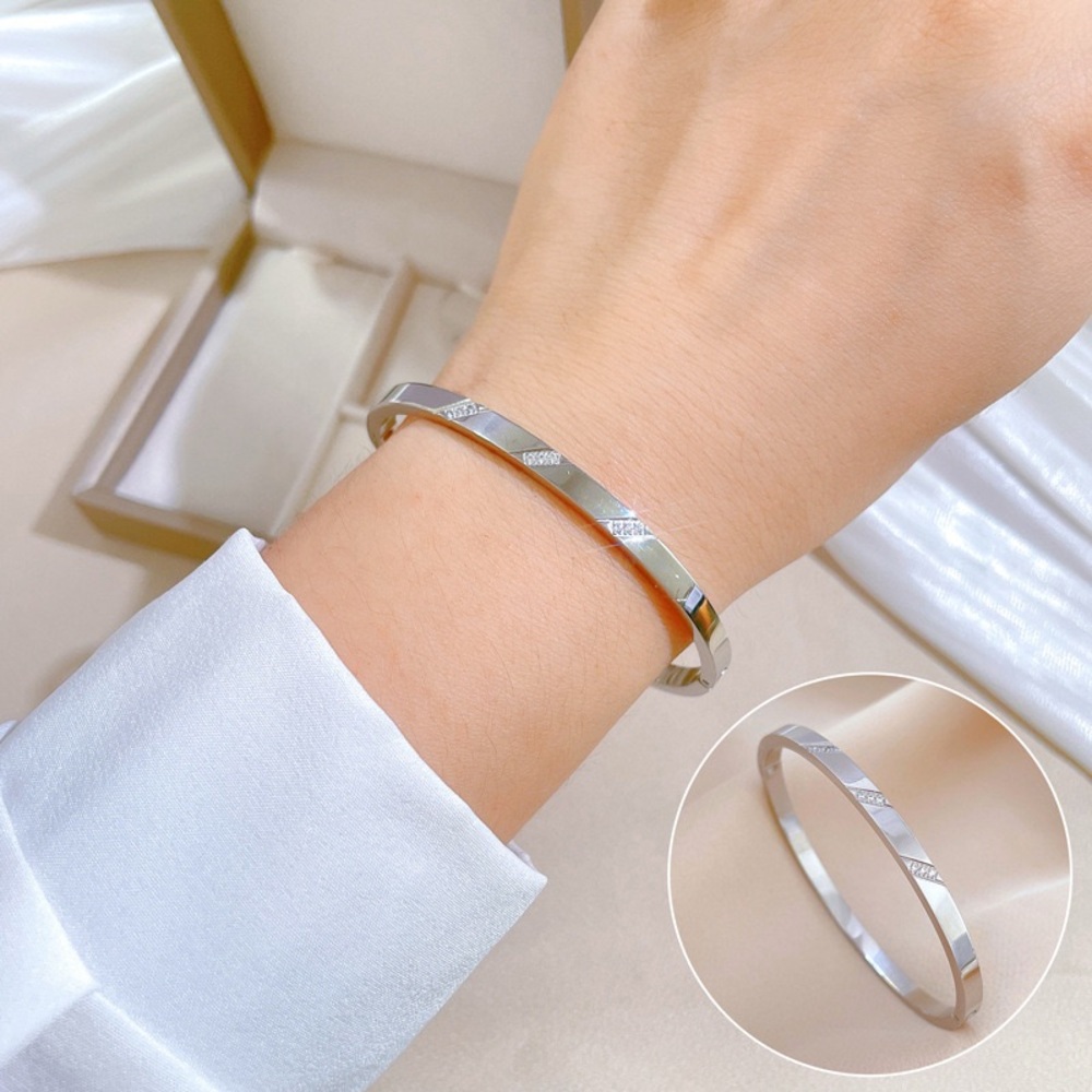 Elegant Silver Bracelet*Waterproof Minimalist Dainty*Tarnish Free*Sweatproof*LW